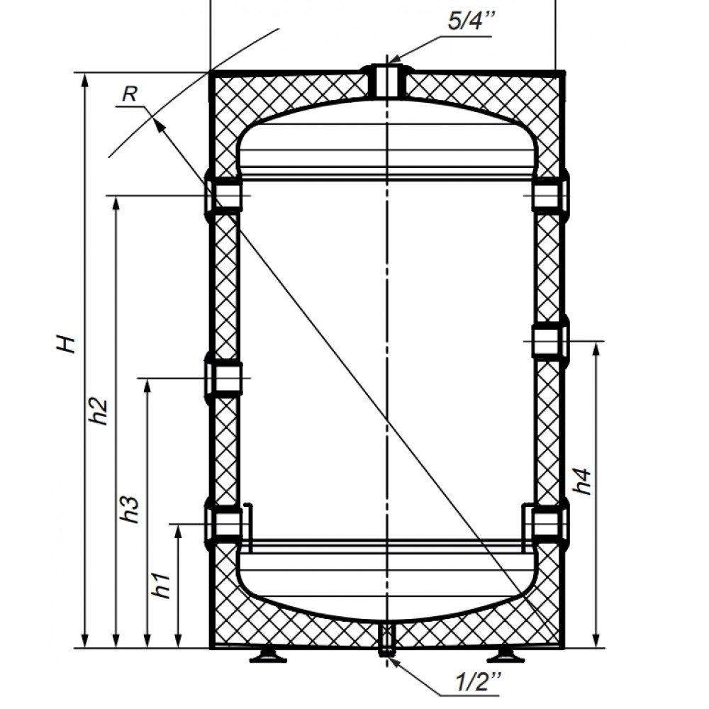 Буферна ємність КНТ НРТH-3-B-120-WP-PU