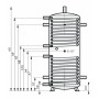 Буферна ємність КНТ ЕА-11-350-2/180-P80 з теплообмінником