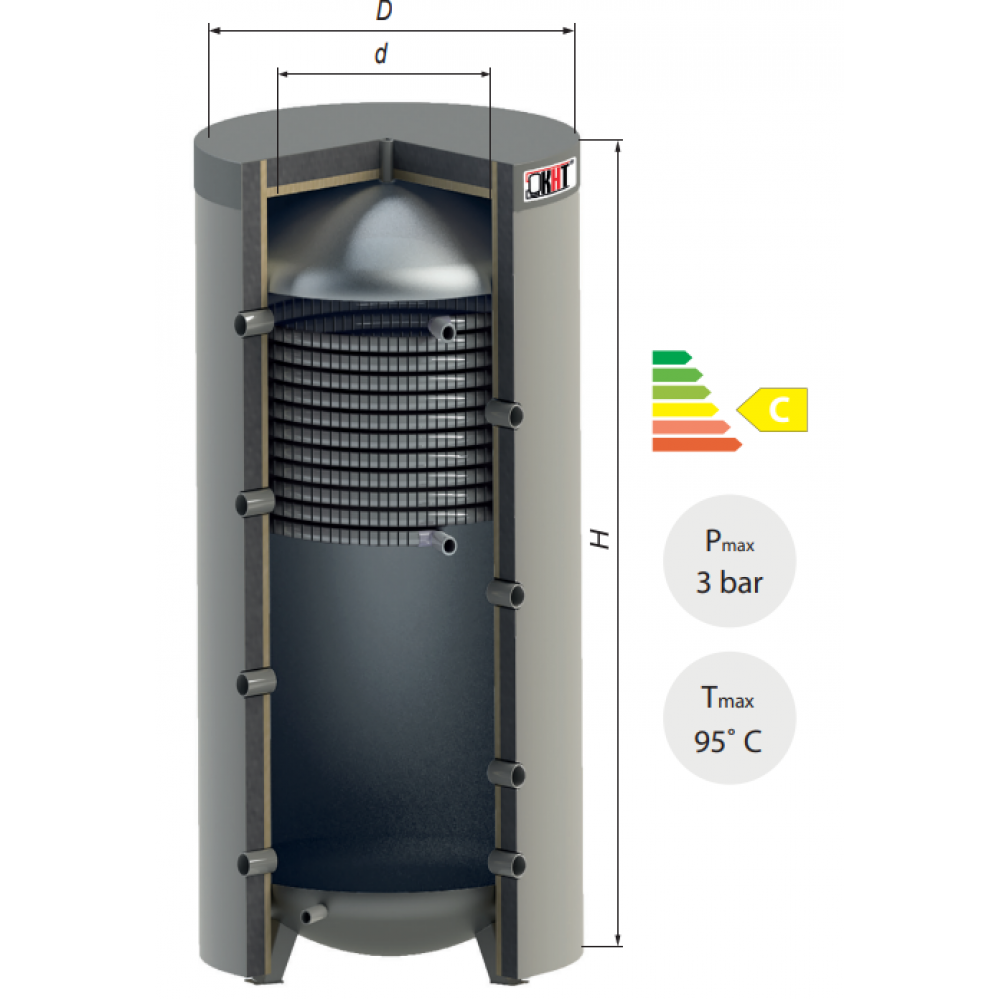 Буферная емкость КНТ PSI-C-10-800-GPPS