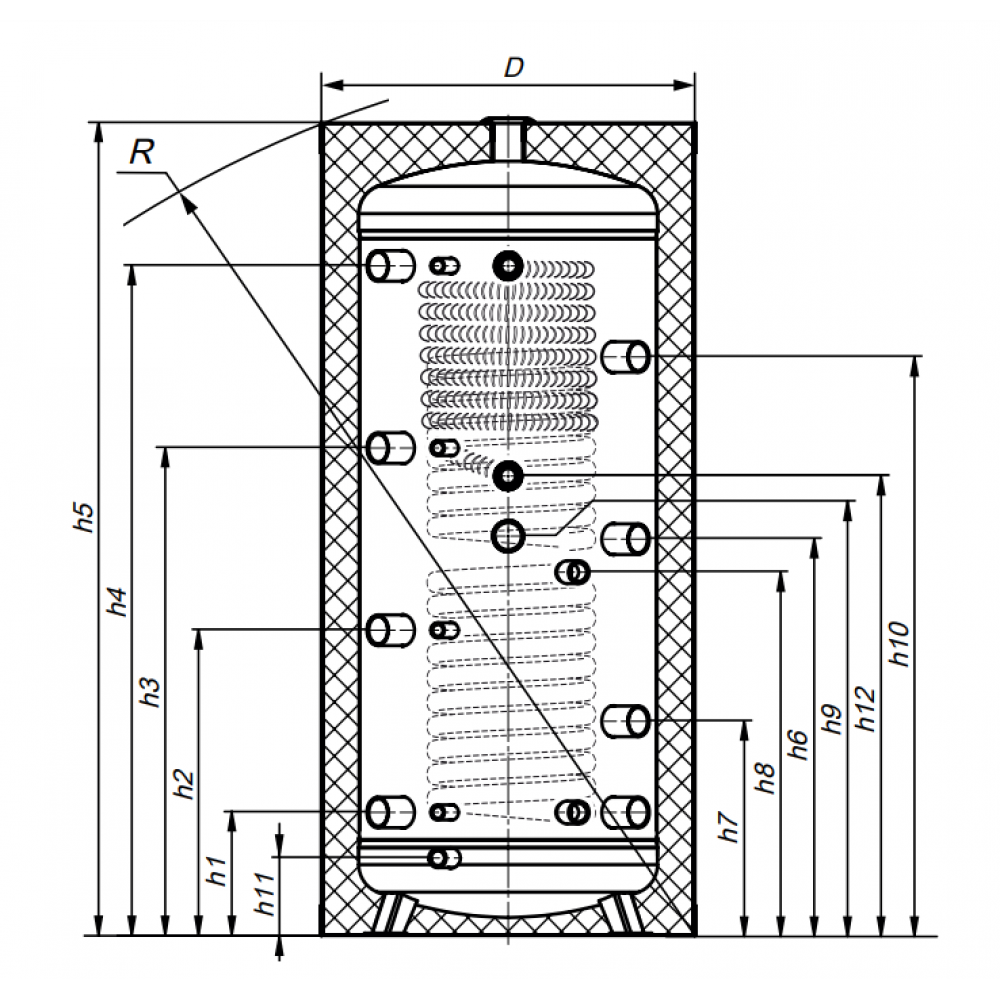 Буферная емкость КНТ PSI-C-11-800-GPPS