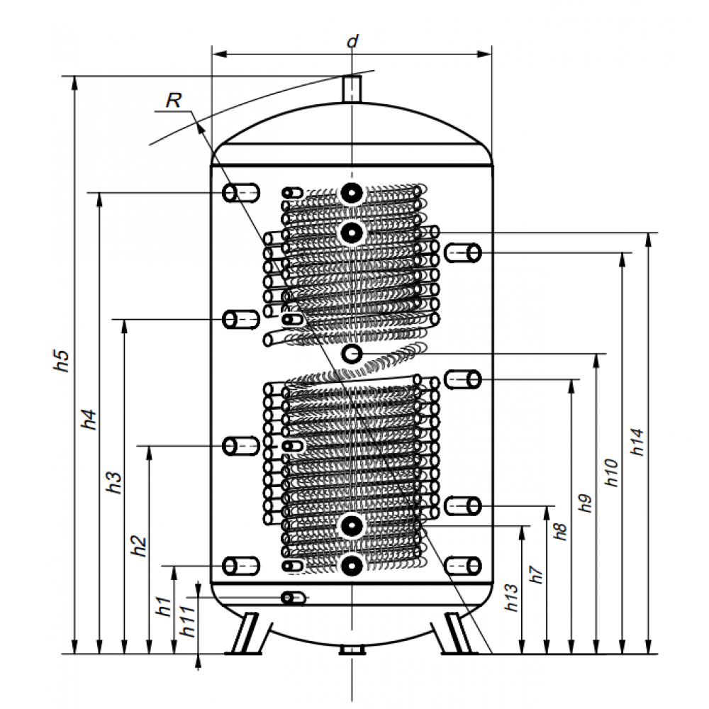 Буферна ємність КНТ HPh-C-11-500-GP-PS